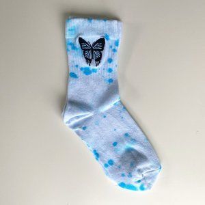 Embroidered Women's Cotton Crew Socks